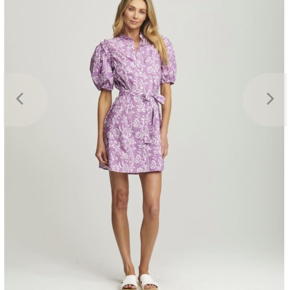 Grace Lavender Print Dress